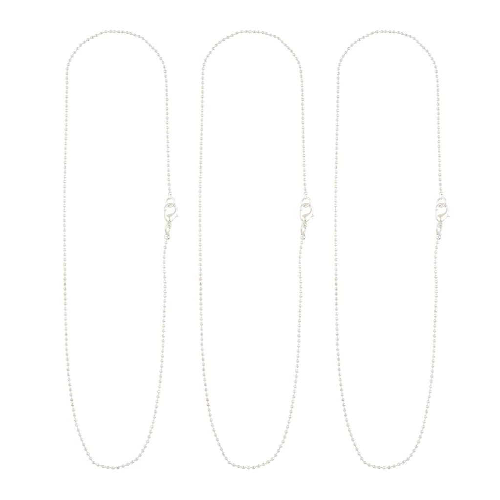 Budget 💯 Silver Ball Bead Necklace Set by Bead Landing™ 🥰 4 Budget 💯 Silver Ball Bead Necklace Set by Bead Landing™ 🥰 - Image 2