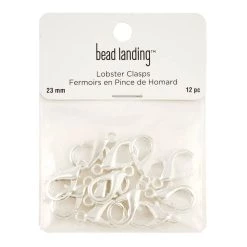 Promo ✔️ 12 Packs: 12 ct. (144 total) 23mm Lobster Claw Clasps by Bead Landing™ 🛒