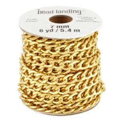 Coupon ⭐ 6yd. Gold Curb Chain by Bead Landing™ 😍
