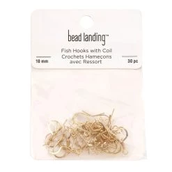 New 🎁 12 Packs: 30 ct. (360 total) Earring Fish Hooks with Coils by Bead Landing™ ⭐
