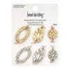 Best Sale 👏 12 Packs: 6 ct. (72 total) Rhodium & Gold 🔨 Hammered Connectors by Bead Landing™ 👍 -Deals Bead Landing Store 10697421 1 1