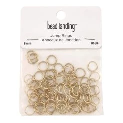 Coupon 🧨 9mm Gold Jump Rings, 85ct. by Bead Landing™ 💯