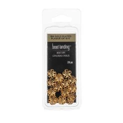 Brand new 🛒 8mm Metal Bead Caps, 25ct. by Bead Landing™ 🎉