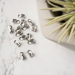 Deals 🎉 12 Packs: 15 ct. (180 total) 9mm Stainless Steel Folding End Crimps by Bead Landing™ 😉 -Deals Bead Landing Store 10697705 3 1