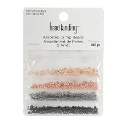Best Sale 👍 2mm Assorted Colors Metal Crimp Beads, 600ct. by Bead Landing™ 😍