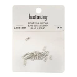 Brand new ⭐ 3.4mm Cord End Crimps, 26ct. by Bead Landing™ 😍