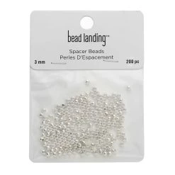 Best deal 👏 12 Packs: 200 ct. (2,400 total) 3mm Spacer Beads by Bead Landing™ 🔔