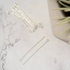 Budget 🤩 1.5'' Sterling Silver Eye Pins Findings, 20ct. by Bead Landing™ 🌟 -Deals Bead Landing Store 10698280 3