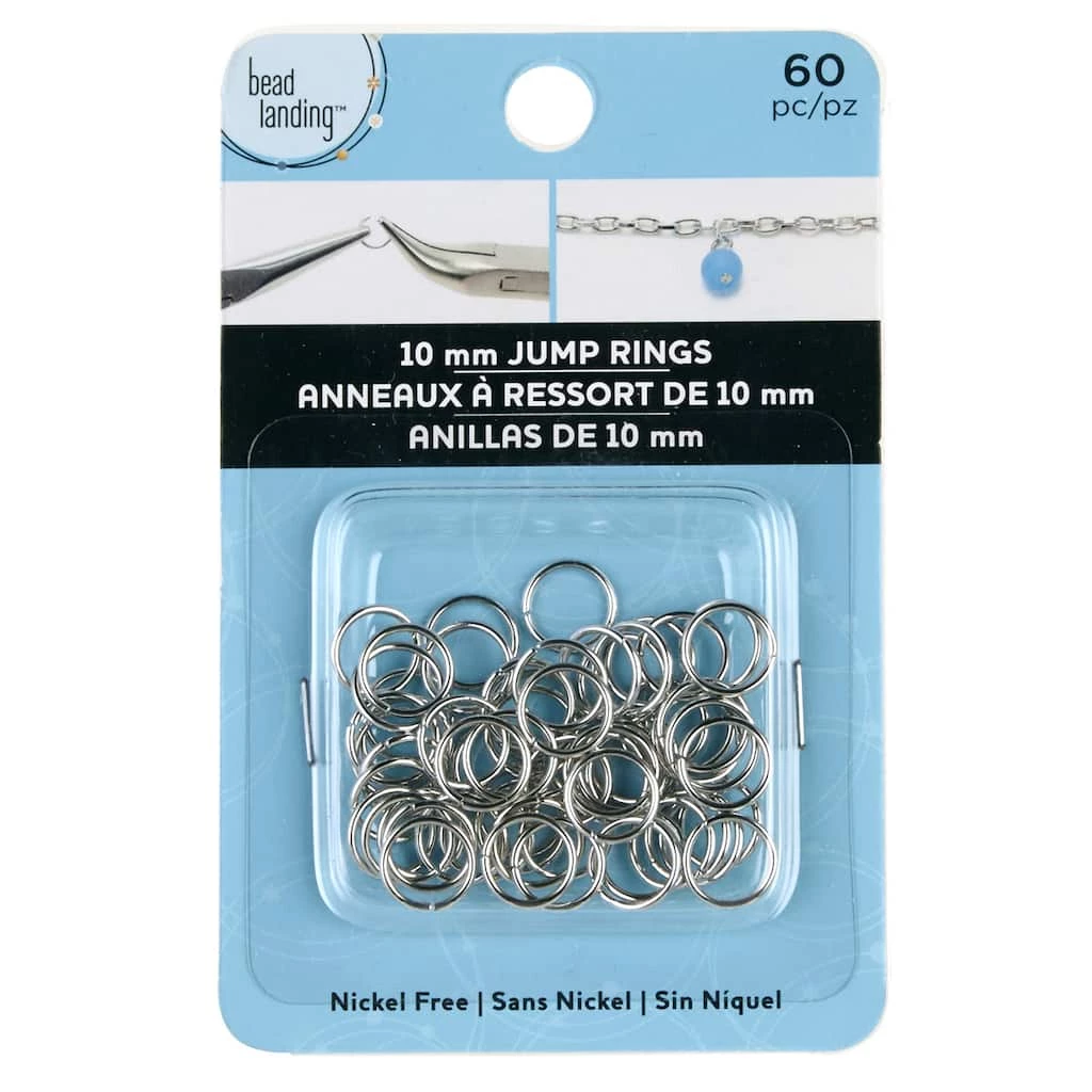 Best Pirce ๐ฏ 12 Pack: Rhodium Jump Rings, 10mm by Bead Landing™ ๐ 3 Best Pirce ๐ฏ 12 Pack: Rhodium Jump Rings, 10mm by Bead Landing™ ๐