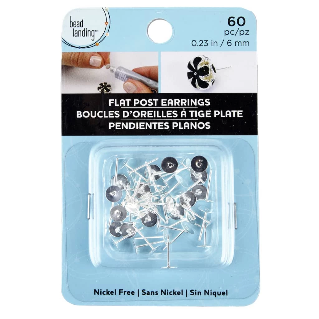 Budget 🔥 Flat Earring Posts by Bead Landing™ 🎁 3 Budget 🔥 Flat Earring Posts by Bead Landing™ 🎁