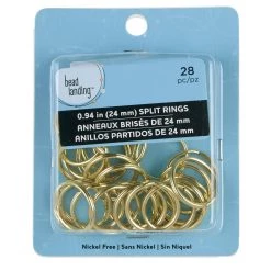 Discount 💯 Bead Landing™ Split Rings, 24 mm 👏