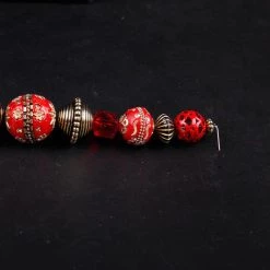 Cheap 🔥 12 Pack: Bead Landing™ Red & Gold Strung Beads 👏 -Deals Bead Landing Store 473512 2