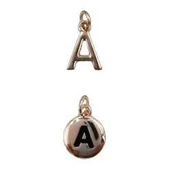 Brand new ❤️ 12 Packs: 2ct. (24 total) Charmalong™ Rose Gold Plated Letter Charm by Bead Landing™ 🥰