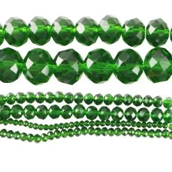 New ❤️ 12 Pack: Glass Faceted Rondelle Beads by Bead Landing™ ✨