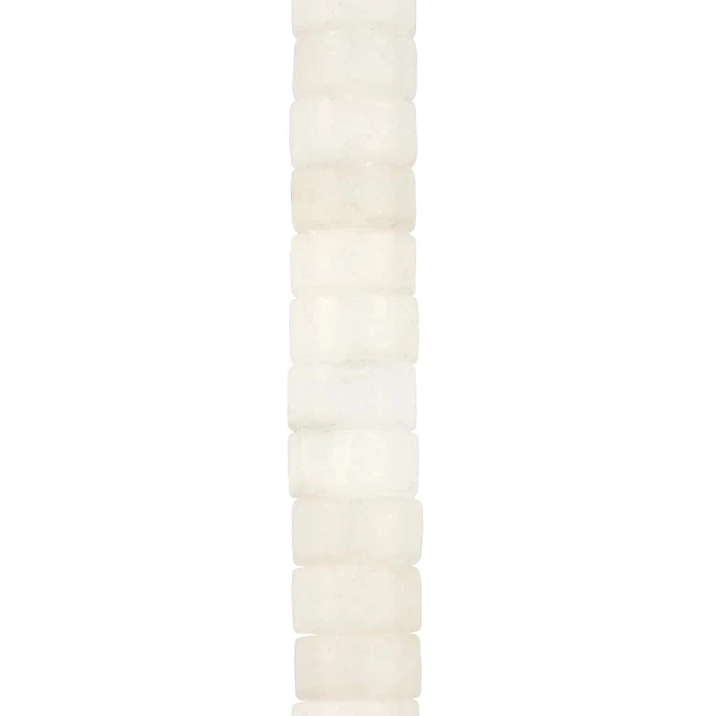 Budget ❤️ 12 Pack: White Quartz Matte Heishi Beads by Bead Landing™ 🥰 3 Budget ❤️ 12 Pack: White Quartz Matte Heishi Beads by Bead Landing™ 🥰