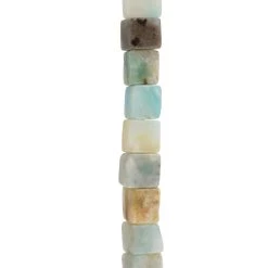Discount ✨ 12 Pack: Multicolor Amazonite Cube Beads by Bead Landing™ 😀