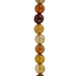 Outlet ๐ 12 Pack: Yellow Crackled Agate Round Beads by Bead Landing™ ๐งจ