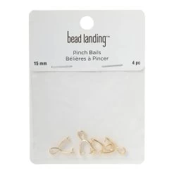 Deals 🤩 15mm Simple Pinch Bails, 4ct. by Bead Landing™ 👏