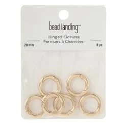 Top 10 🎁 12 Packs: 6 ct. (72 total) 20mm Metal Round Hinged Closures by Bead Landing™ ❤️