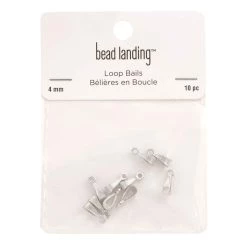 Buy 🥰 12 Packs: 10 ct. (120 total) 4mm Loop Bails by Bead Landing™ 🎉