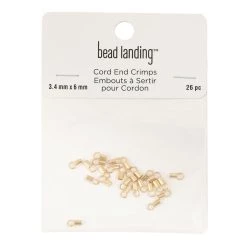 Deals 🔥 12 Packs: 26 ct. (312 total) 3.4mm Cord End Crimps by Bead Landing™ 🌟