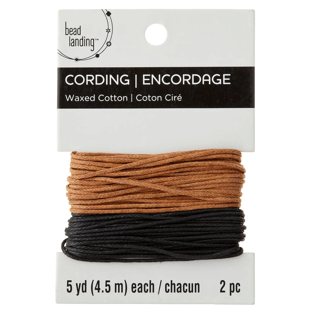 Coupon 😉 12 Pack: Coco & Black Waxed Cotton Cording by Bead Landing™ 😀 3 Coupon 😉 12 Pack: Coco & Black Waxed Cotton Cording by Bead Landing™ 😀