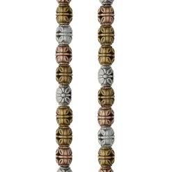 Deals 👍 12 Pack: Multicolor Metal Plated Antique Barrel Beads, 10mm by Bead Landing™ 🎉