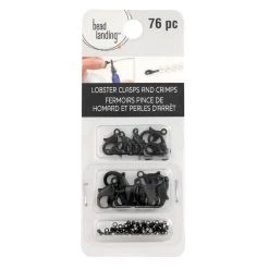 Discount 🤩 8 Pack: Black Lobster Clasps with Crimps by Bead Landing™ 🔥