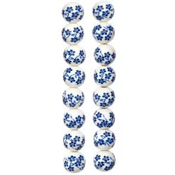 Discount 👍 12 Pack: White & Sapphire Ceramic Round Beads, 12mm by Bead Landing™ 😉 -Deals Bead Landing Store MP216846 30