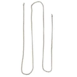 Cheap ❤️ 12 Pack: 24" Rhodium Box Chain by Bead Landing™ ⭐