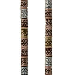 Best deal ⭐ 12 Pack: Metal Carved Tube Beads, 9mm by Bead Landing™ 👏