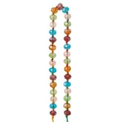New 👍 12 Pack: Multicolor Faceted Glass Rondelle Beads, 8mm by Bead Landing™ 🎉 -Deals Bead Landing Store MP264535 30