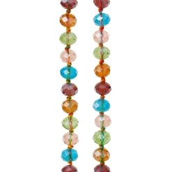 New 👍 12 Pack: Multicolor Faceted Glass Rondelle Beads, 8mm by Bead Landing™ 🎉