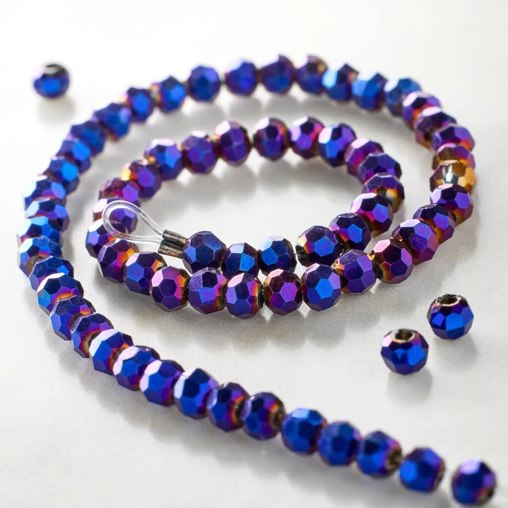 Budget 🎁 12 Pack: Amethyst Iris Glass Beads, 3mm by Bead Landing™ ❤️ 4 Budget 🎁 12 Pack: Amethyst Iris Glass Beads, 3mm by Bead Landing™ ❤️ - Image 2