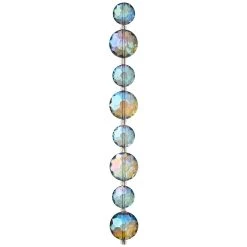 Deals ⭐ 12 Pack: Iridescent Blue Large Glass Lentil Beads, 18mm by Bead Landing™ 🛒 -Deals Bead Landing Store MP288529 30