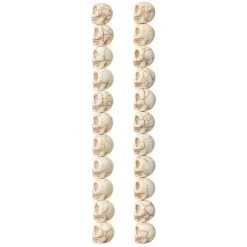 Wholesale ✨ 12 Packs: 22 ct. (264 total) White Reconstituted Stone Skull Beads, 15mm by Bead Landing™ 🔥 -Deals Bead Landing Store MP290836 30