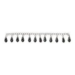 Brand new 🎉 12 Pack: Black Teardrop Glass Beads Chain, 15mm by Bead Landing™ 😉 -Deals Bead Landing Store MP290860 30