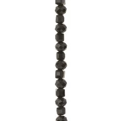 Deals 🎉 12 Pack: Black Faceted Glass Rondelle & Cube Beads, 6mm by Bead Landing™ 🔔