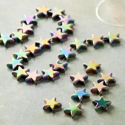 Cheap 🤩 12 Pack: Silver Hematite Luster Star Beads, 8mm by Bead Landing™ 😉 -Deals Bead Landing Store MP322265 20