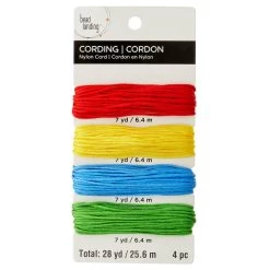 Hot Sale ✨ 6 Packs: 4 ct. (24 total) 1.5mm Primary Colors Nylon Cording by Bead Landing™ ✔️