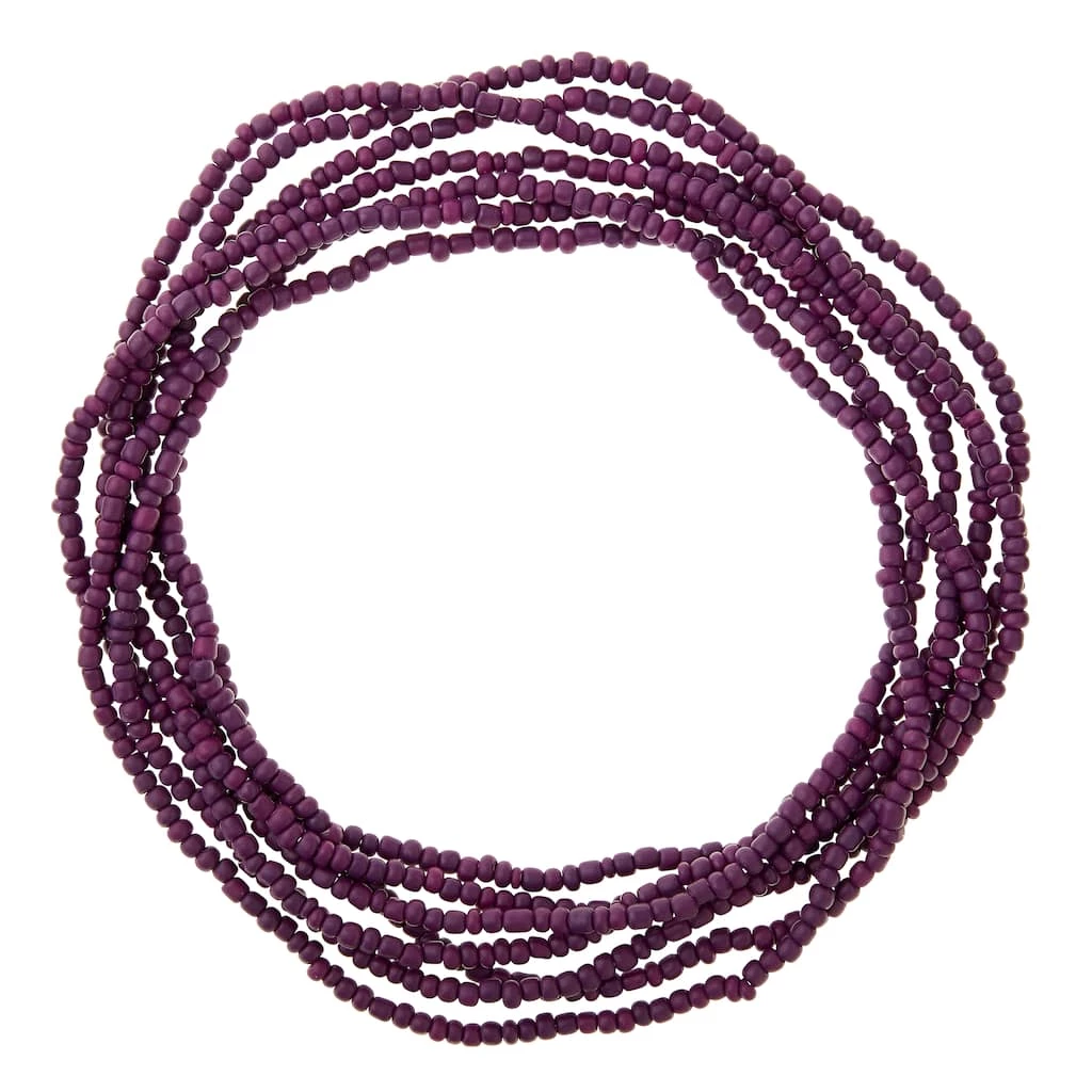 Discount 😉 12 Pack: Purple Glass Medium Rondelle Seed Beads, 6/0 by Bead Landing™ ✨ 3 Discount 😉 12 Pack: Purple Glass Medium Rondelle Seed Beads, 6/0 by Bead Landing™ ✨