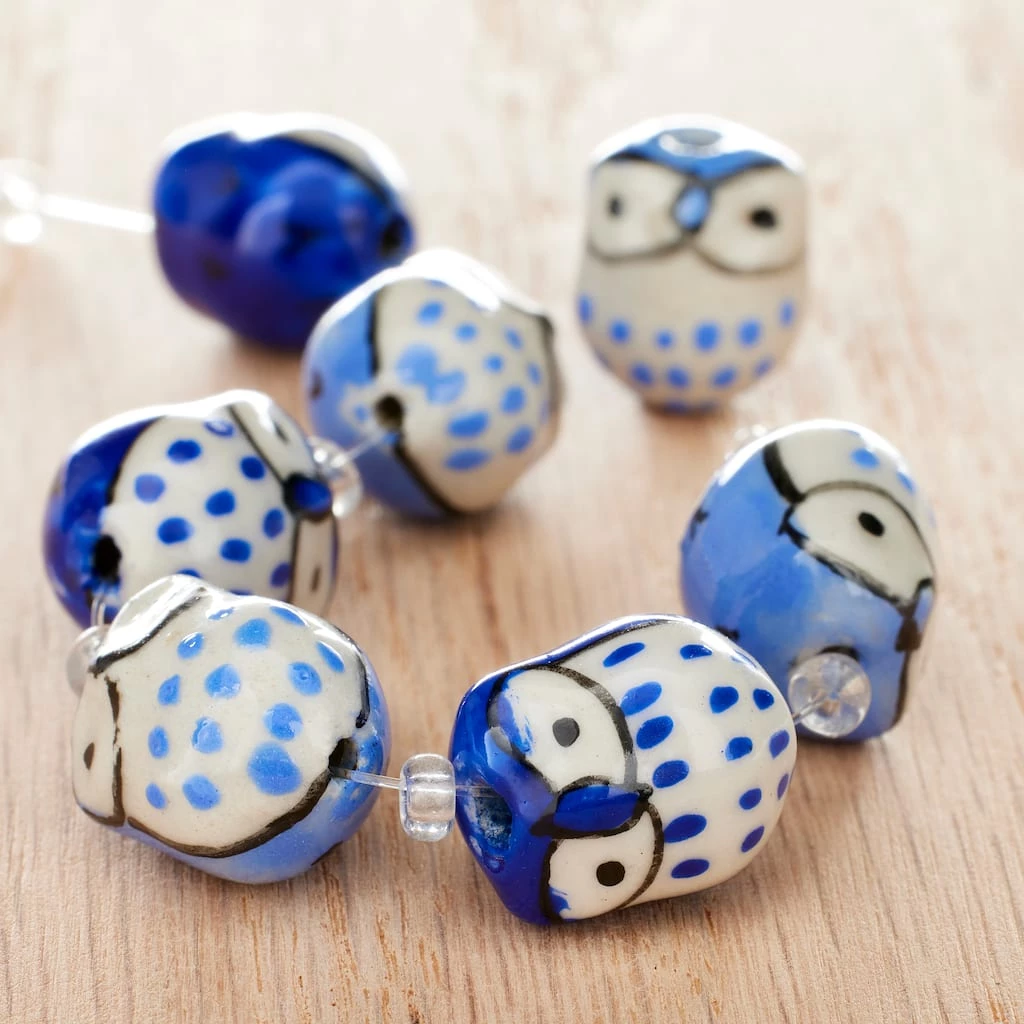 Best reviews of 😉 12 Packs: 7 ct. (84 total) Blue Mix Ceramic Owl Beads, 15mm by Bead Landing™ ✨ 4 Best reviews of 😉 12 Packs: 7 ct. (84 total) Blue Mix Ceramic Owl Beads, 15mm by Bead Landing™ ✨ - Image 2