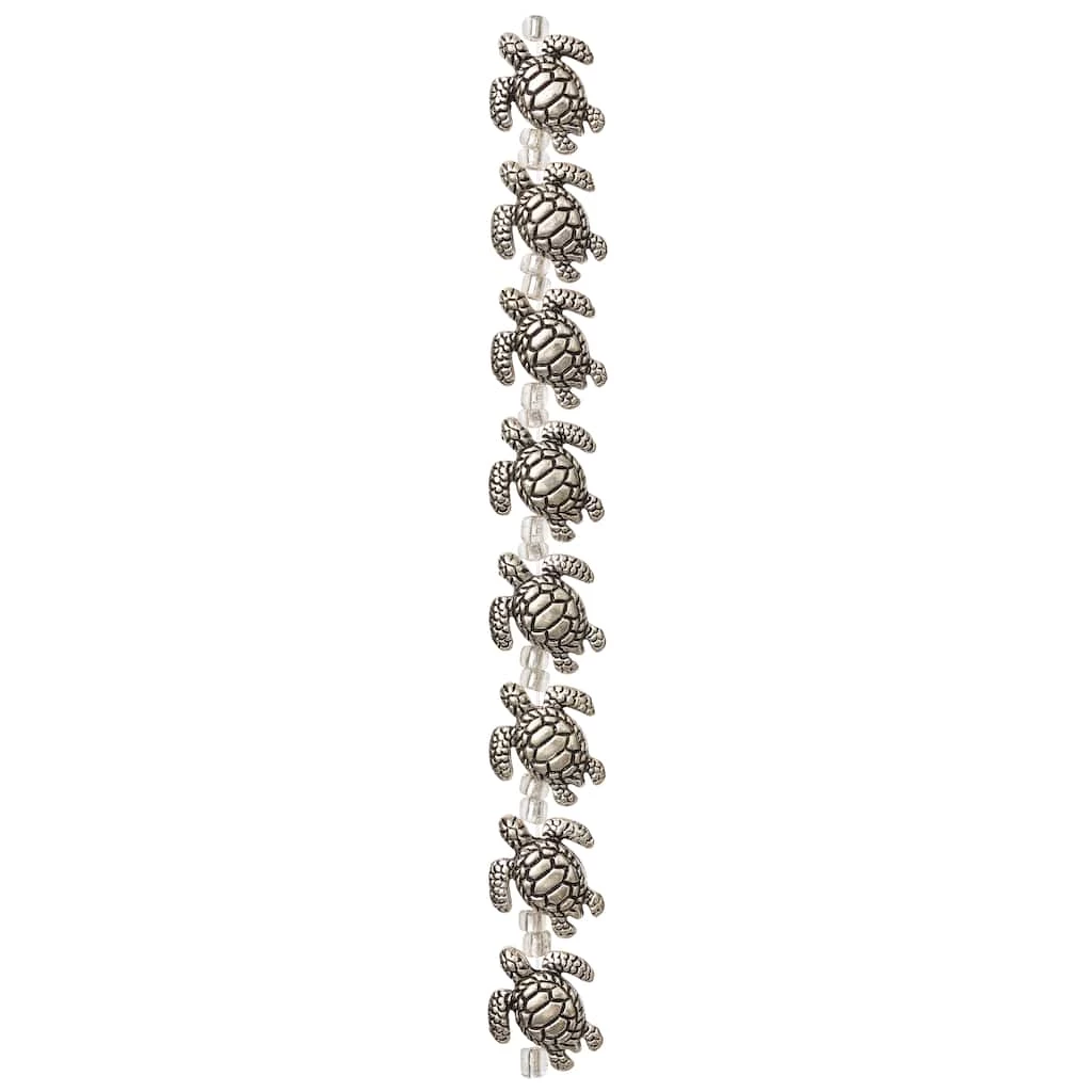 Budget 🥰 12 Packs: 8 ct. (96 total) Silver Metal Sea Turtle Beads, 18mm by Bead Landing™ 🥰 5 Budget 🥰 12 Packs: 8 ct. (96 total) Silver Metal Sea Turtle Beads, 18mm by Bead Landing™ 🥰 - Image 3