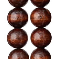 Best Pirce 👏 9 Pack: Brown Natural Wood Round Beads, 25mm by Bead Landing™ ❤️