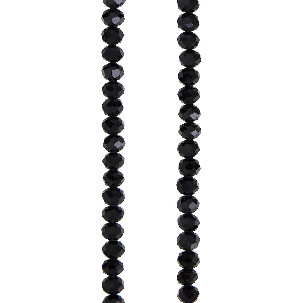 Flash Sale 🛒 12 Pack: Black Faceted Glass Rondelle Beads, 6mm by Bead Landing™ 😀 3 Flash Sale 🛒 12 Pack: Black Faceted Glass Rondelle Beads, 6mm by Bead Landing™ 😀
