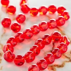 Cheap 🎉 12 Pack: Ruby Cut Glass Round Beads, 10mm by Bead Landing™ 😍 -Deals Bead Landing Store MP401701 20