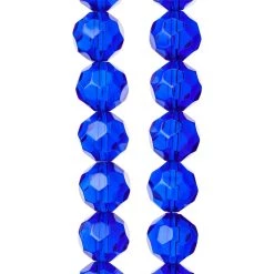Cheapest 👏 12 Pack: Sapphire Glass Faceted Round Beads, 14mm by Bead Landing™ ❤️