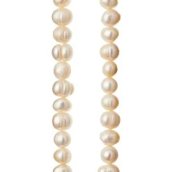 Best Sale 👏 12 Pack: Cream Pearl Potato Beads, 8mm by Bead Landing™ 👏