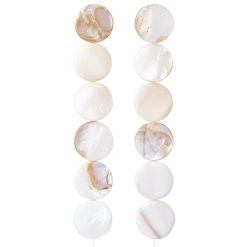 Cheapest 🎁 12 Pack: White Natural Shell Lentil Round Beads, 25mm by Bead Landing™ 🔥 -Deals Bead Landing Store MP401989 30