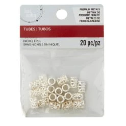 New 😍 12 Packs: 20 ct. (240 total) Silver Filigree Tube Metal Spacer Beads by Bead Landing™ 👏